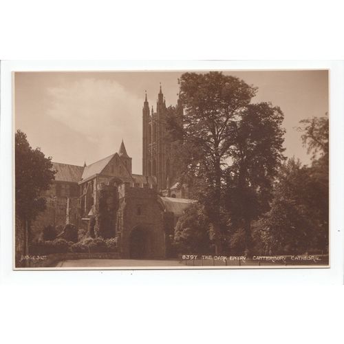 The Dark Entry Canterbury Cathedral Postcard 8397