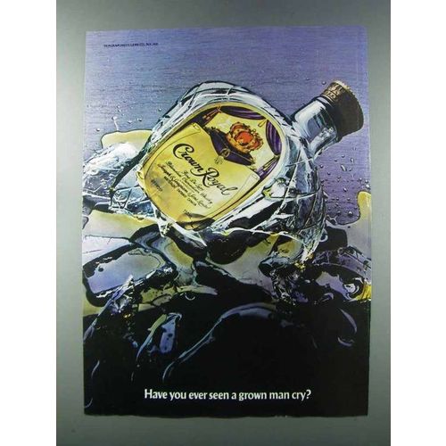 1981 Seagram's Crown Royal Whisky Ad - Grown Man Cry