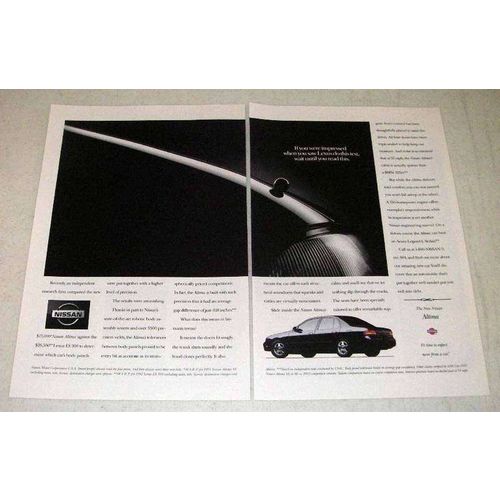 1993 2-page Nissan Altima Car Ad
