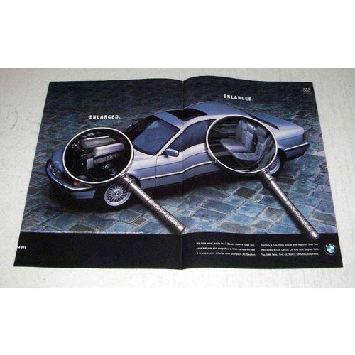 1996 BMW 740iL Car Ad - Enlarged