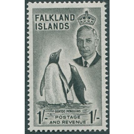 Falkland Islands 1952 1s black SG 180 unused