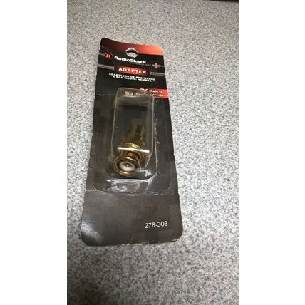 RadioShack Gold Series BNC Male to RCA (Phono) Female Adapter (278-303) 278-0303