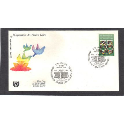 FDC Geneva Cachet 94 70c Flags (Cachet-U/A) CV00346