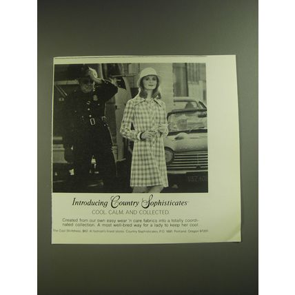 1974 Country Sophisticates Cool Shirtdress Advertisement