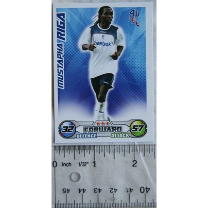 2008/09 Topps Match Attax Trading Card - Mustapha Riga, Bolton Wanderers