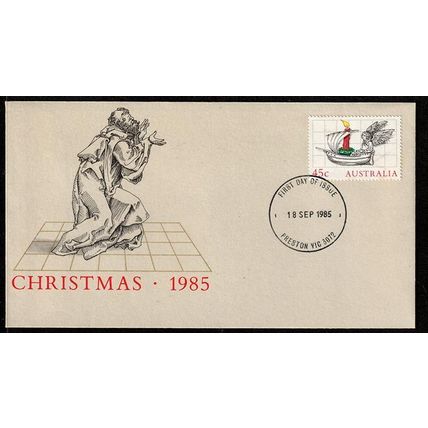 Australia 1985 Christmas 45c Stamp on First Day Cover FDC