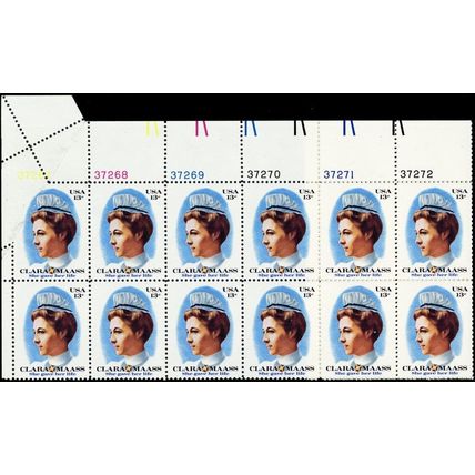 1699, Amazing Paperfold ERROR Plate Block of 12 Stamps 13¢ Maass - Stuart Katz
