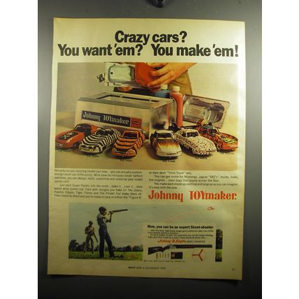 1968 Johnny Toymaker and Eagle Skeet-Shooter Ad - Crazy cars? You want 'em?