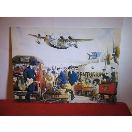 EMPIRE AIRMAIL 1937, ROYAL MAIL CARRIERS by J Norriss postcard by Post Office #