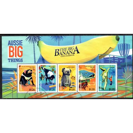 AUSTRALIA: 2023 BIG THINGS, USED MINIATURE SHEET. 368/369