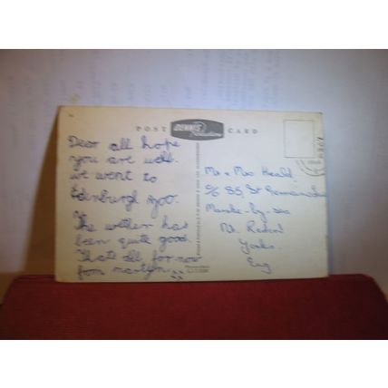 multiview EDINBURGH, Scotland used vintage postcard by E T W Dennis 1966 pm =