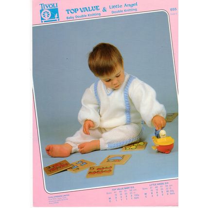 Tivoli 655 DK Baby's track suit Knitting pattern