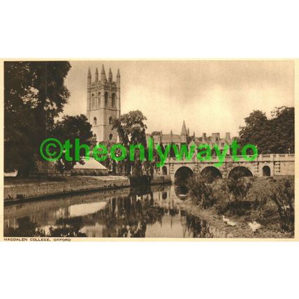Magdalen College, Oxford, Oxon, Alfred Savage Postcard