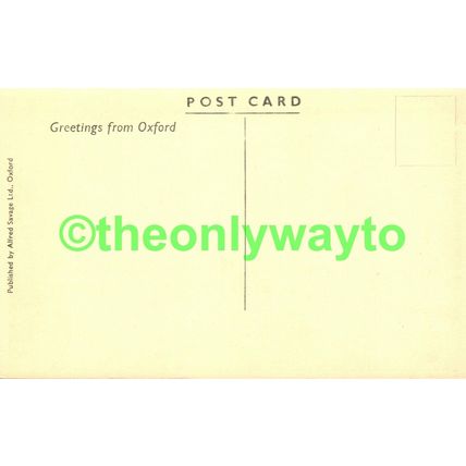 Magdalen College, Oxford, Oxon, Alfred Savage Postcard