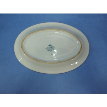 Vintage Ceramic Plate German Bauscher Weiden Barth & Son Ship Oval Plate 1920's