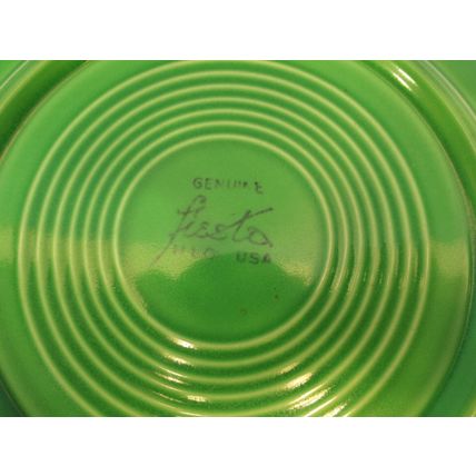 Good Rare Vintage Fiesta Fiestaware Green 9 1/2" Dinner Plate 1950's