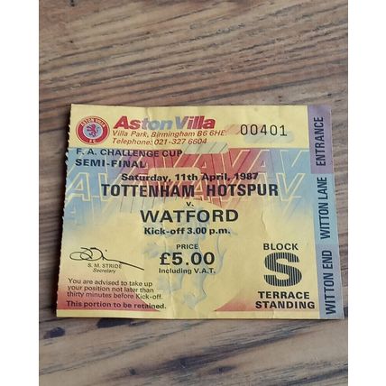 1987 FA Cup Semi Final - Tottenham vs Watford