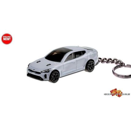 HTF KEYCHAIN CERAMIC WHITE SILVER GREY KIA STINGER CUSTOM Ltd GREAT GIFT