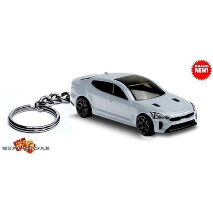 HTF KEYCHAIN CERAMIC WHITE SILVER GREY KIA STINGER CUSTOM Ltd GREAT GIFT
