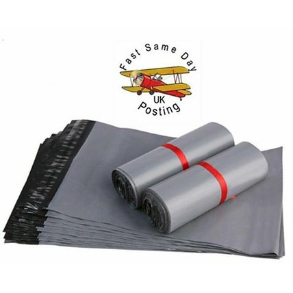 100x Grey Mailing Bags Strong Parcel Postage Plastic Post Poly Self Seal