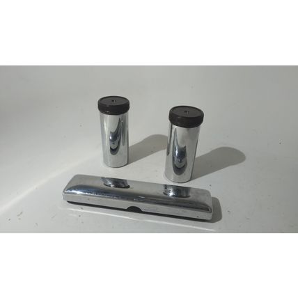 vintage bakelite and chrome containers toothbrush holder made in england rare