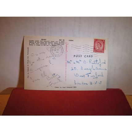 SELSEY, nr. CHICHESTER SUSSEX used postcard by Roberts & Wrate 1961 pm =