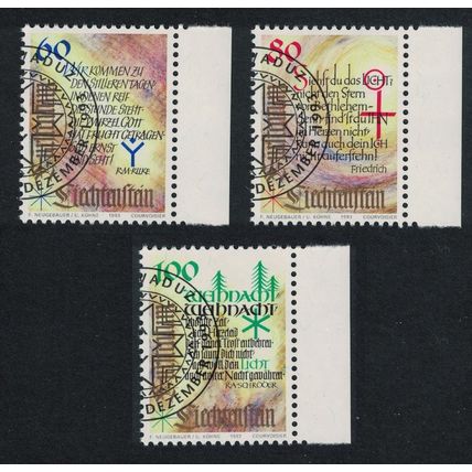 Liechtenstein Christmas 3v 1993 CTO SG#1064-1066