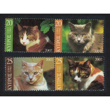 Cyprus Cats 4v 2002 MNH SG#1025-1028