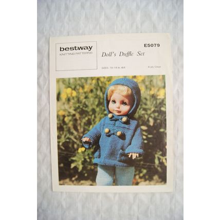 Vintage: Bestway E5079 doll's duffle set, 10-14" doll, 4 ply