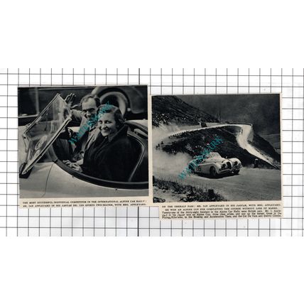 Mr Ian Appleyard Racing Driver - 1950 Cutting