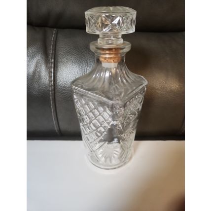 Drambuie Cut glass Vintage decanter No stopper 8”