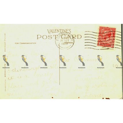 Calton Hill, Edinburgh, Scotland, 38169 Valentine's Bromotype Postcard, 1928