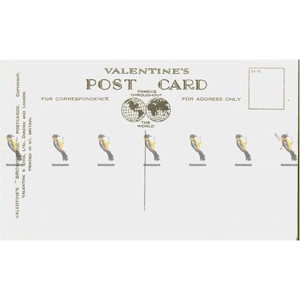 Calton Hill, Edinburgh, Scotland, 38169 Valentine's Bromotone Postcard, 1931