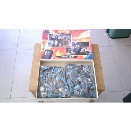 DOCTOR WHO Jigsaw Puzzles (2 x 1000 Pieces) Ravensburger (2006) Tenth Doctor