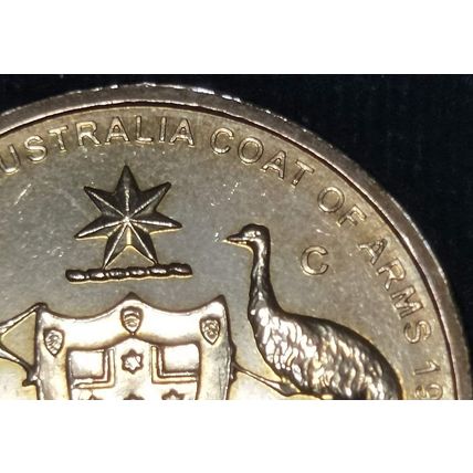 2008 Commonwealth of Australia Coat of Arms $1 'C'anberra Mintmark - Circulated