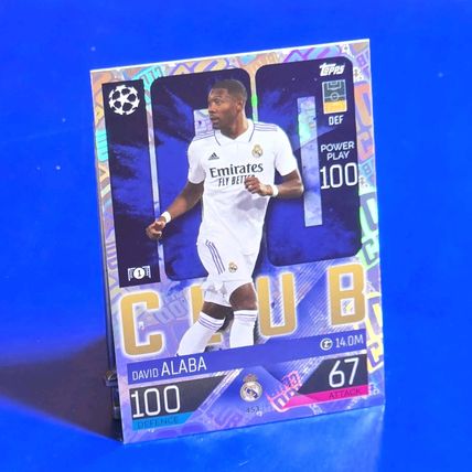 Topps Match Attax 22/23 100 Club #453 David Alaba Real Madrid ONE HUNDRED CLUB