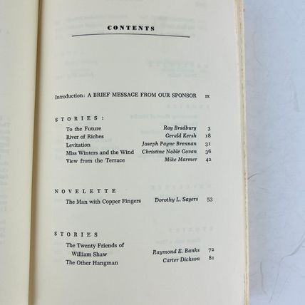 Alfred Hitchcock Stories Not For the Nervous Hardcover Book Random House 1965