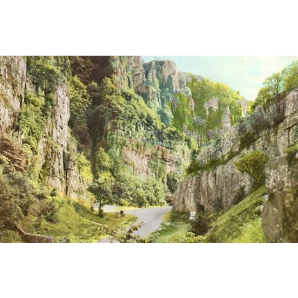 Postcard Cheddar Gorge, Somerset. Unposted