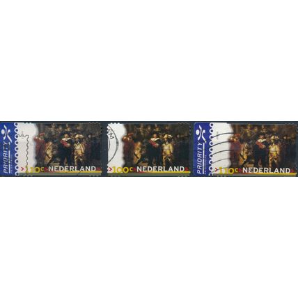 The Nightwatch, Rembrandt - Netherlands 2000 - FH - MiNr 1801 & 1805BA/BC