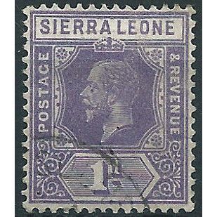 Sierra Leone 1924 SG131 1d Bright Violet Fine Used ....