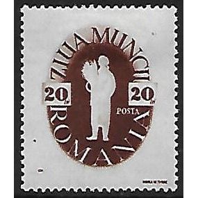 Mi 990: 20 L. brown Labour Day: Peasant Woman.