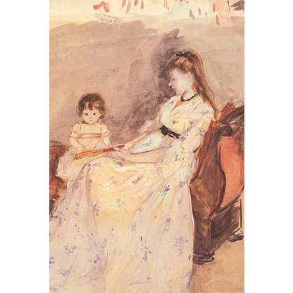 Edma, the sister of the artist with her daughter 20 x 30 Poster