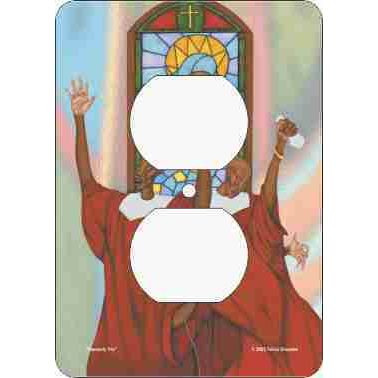 Heavenly Trio Outlet Cover (African American Outlet Plate)