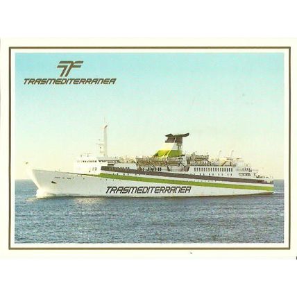 Trasmediterranea MV CIUDAD DE PALMA Company Postcard