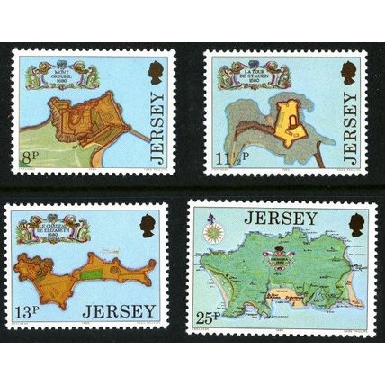 1980_Jersey_Fortresses_Unmounted Mint nb1