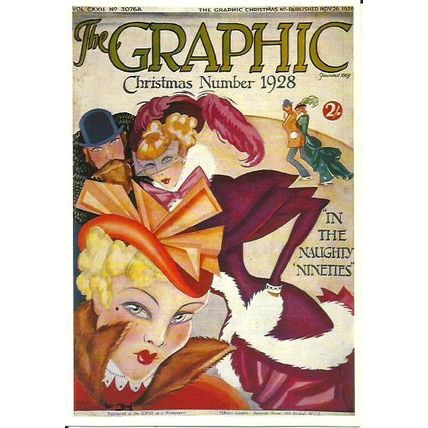 Advertising THE GRAPHIC Postcard (Santoro M692)
