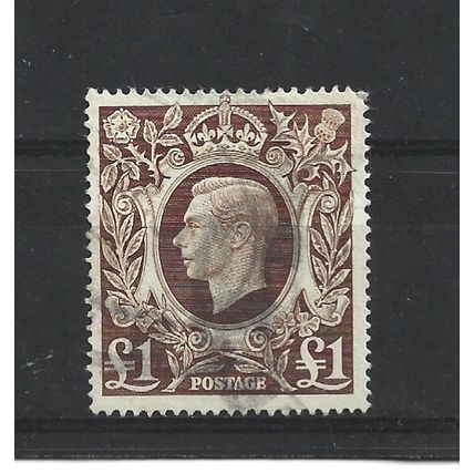 GB.SG478c £1 Brown.Fine Used.Jul25a