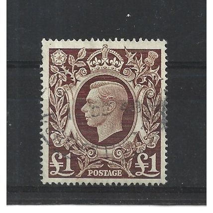 GB.SG478c £1 Brown.Fine Used.Jul25b