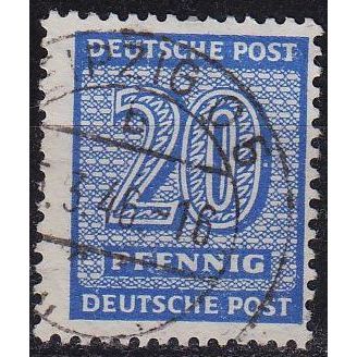 GERMANY Alliiert SBZ [West-Sachsen] MiNr 0134 Y ( O/used ) [01]