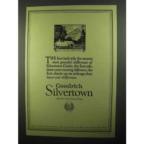 1920 Goodrich Silvertown Tires Ad - NICE!